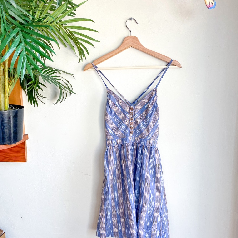 Urban Outfitters Ecote Mini Dress Wooden Buttons